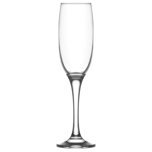 Glass Champagne Flute- Set of 6