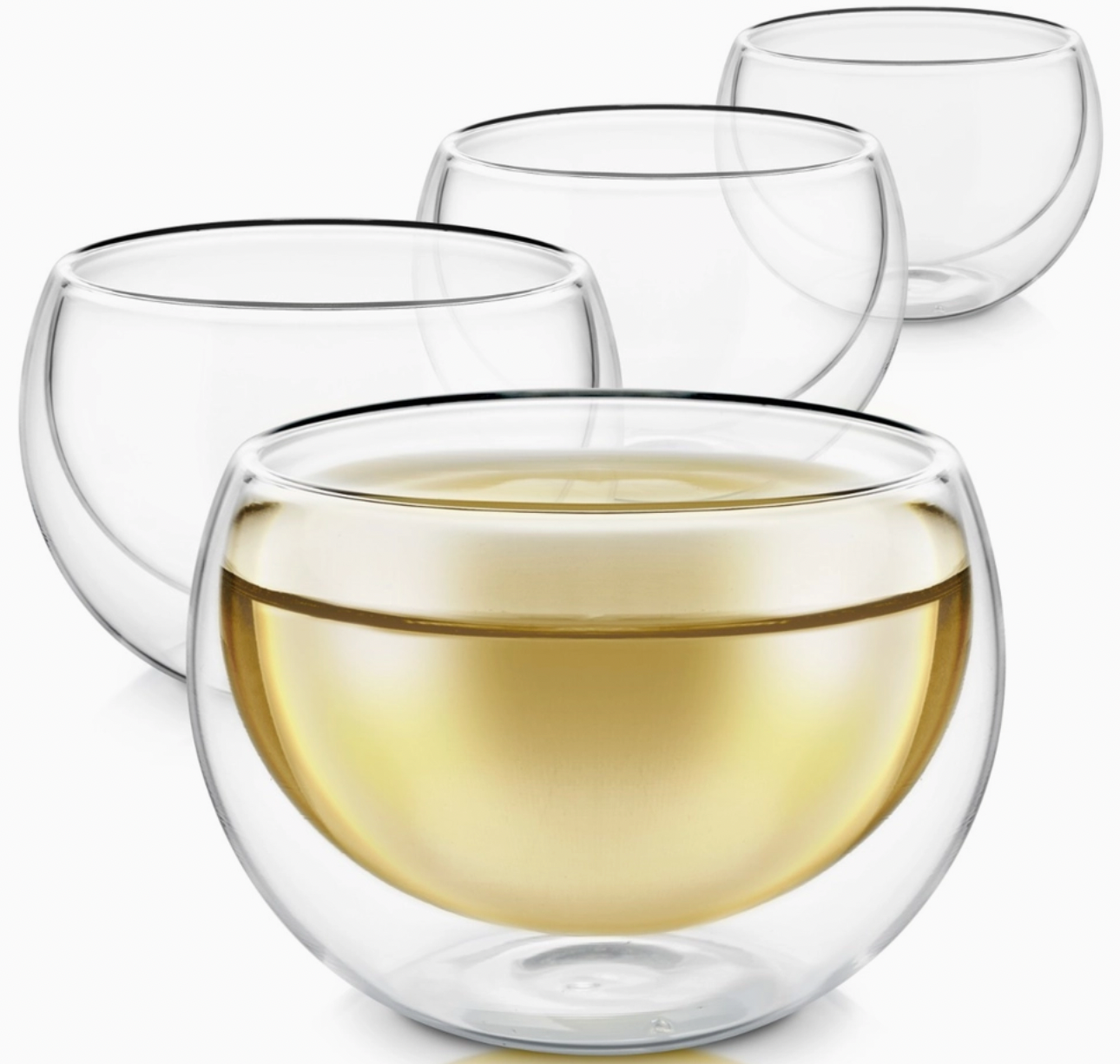 Teabloom Celebration® Double Wall Glass Tea Cups- Set of 48