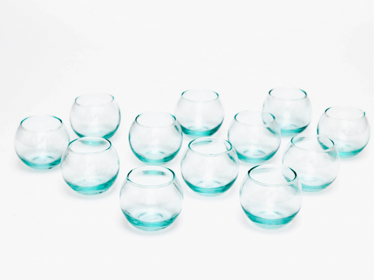 Round Glass- Set of 24 S + 24 L